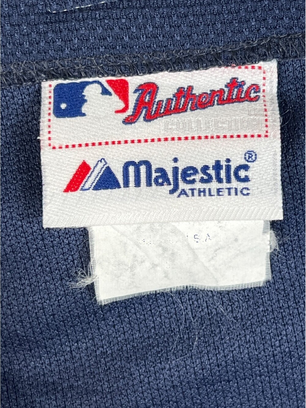 Vintage Majestic MLB Cleveland Indians Authentic Collection Jersey Mens Blue - Picture 3 of 8